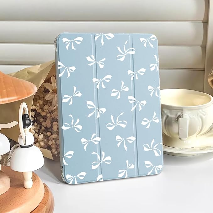 Blue White Bow A