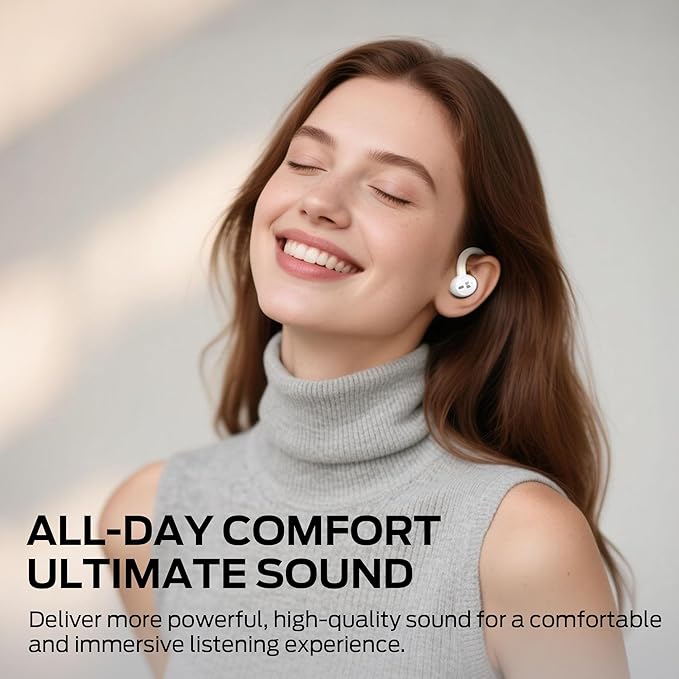 Monster N-Lite 216 Wireless Earbuds Sports Earbuds with Earhooks Bluetooth 6.0 Headphones Noise Cancelling Deep Bass Over Ear Buds 48H Playtime IPX6 Waterproof Earphones for Running/Workout/Gym