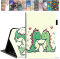 Case for All-New Amazon Kindle Fire HD 10 &amp 10 Plus Tablet 10.1 (13th/11th Generation 2023/2021 Release) - Premium PU Leather Cover with Auto Sleep Wake Cute Little Dinosaur