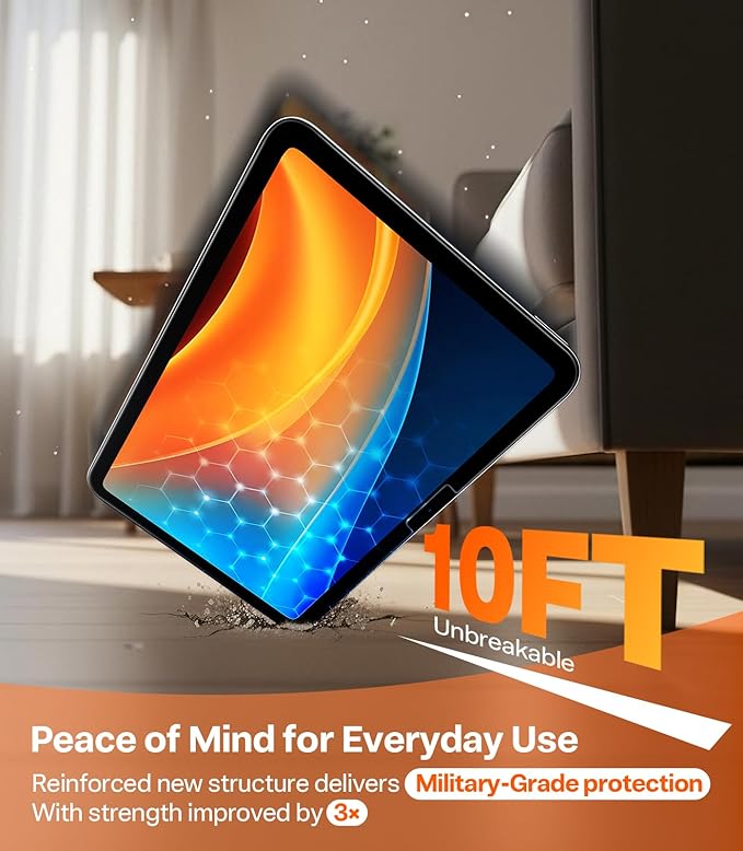 TORRAS for iPad Air 13 Inch Screen Protector M4 2026 M3 2025 M2 2024 Military Grade Shatterproof TOP 9H+ Tempered Glass One-Pull Installation Anti-Scratch Bubble Free HD Clarity