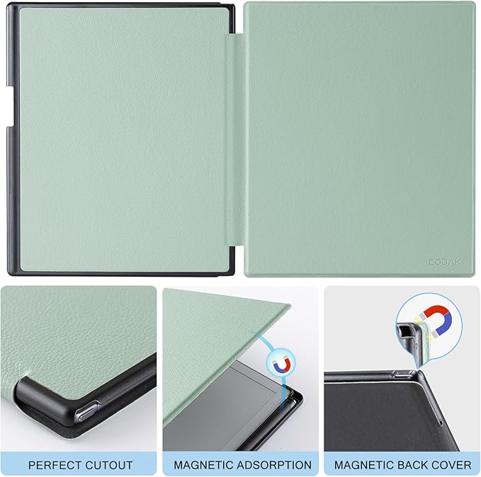CoBak Case for Remarkable 2 Paper Tablet with Two Viewing Angles- Lightweight and Hard Back Shell Protective Book Folio Cover with Built-in Pen Holder - for 10.3 2020 Released (with Stand Sage)