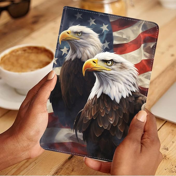 Patriotic American Flag Bald Eagle