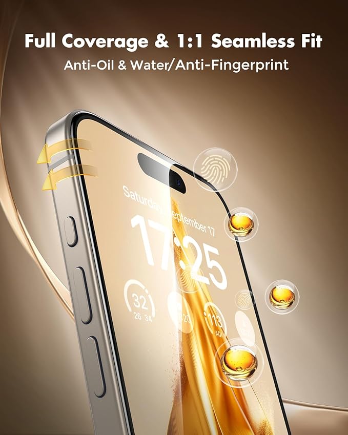 UNBREAKcable Privacy Screen Protector for iPhone 16 Pro Max Full Coverage Shatterproof Tempered Glass[True 28°Anti Spy][9H Hardness][Easy Installation Frame]2-Pack Private Screen for iPhone 16 ProMax