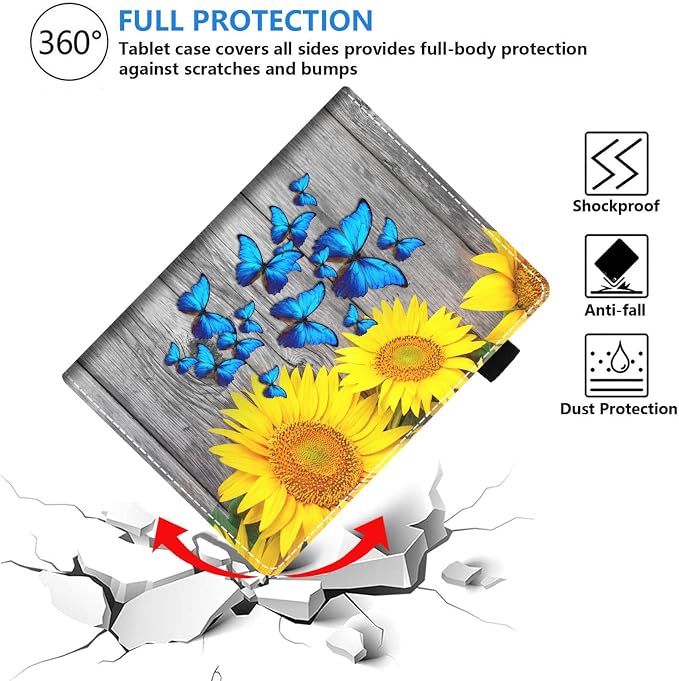 Sunflower and Blue Butterfly