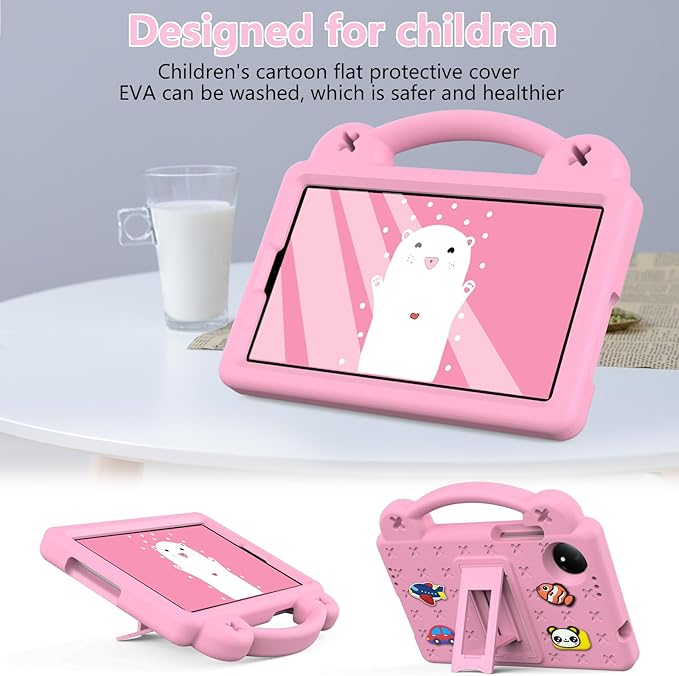 Compatible with Doogee U11/U11 Pro 2025 11 inch/Tab G6/Tab G6+ 11 inch/Infinix Xpad 20 2025 inch/Umidigi G7 Tab Pro 2024 11 inch Tablet Case Shoulder Strap &amp Stand Handle Pink