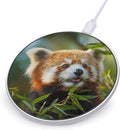 Red Panda Eating Leaves Fast Portable Charger 10W Funny Graphic Phone Charging Pad with USB Cable