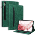 Case for Samsung Galaxy Tab S11 Ultra 14.6 inch 2025 Folio Stand Cover PU Leather Flip Shell with Card SlotShockproof Protective Case for Galaxy Tab S11 Ultra (SM-X930/X936B) Tablet Green