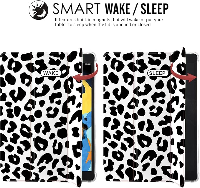 w-Black Leopard Print