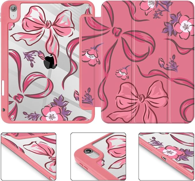 Flowers-Bows-Red