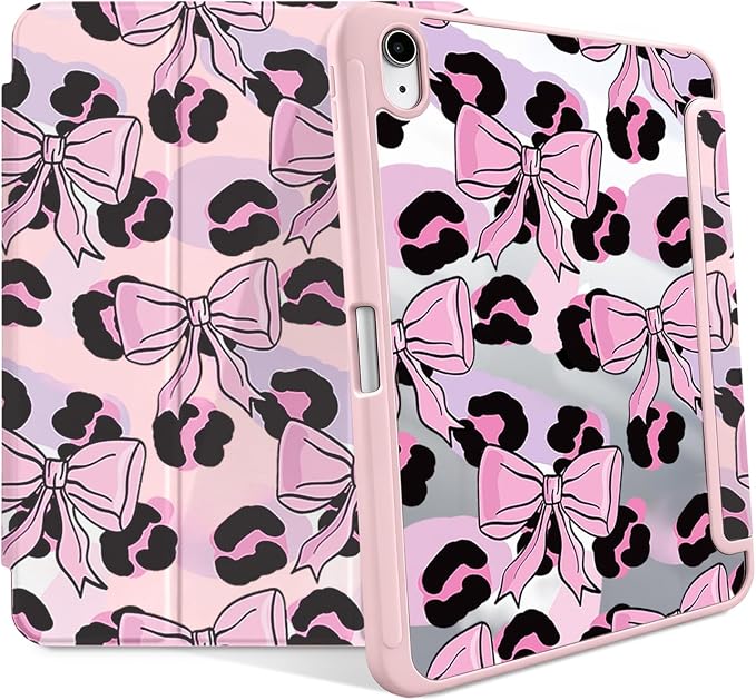 Pink Leopard Bow