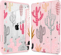 Mektron Case for 2026 iPad Air 13 inch M4 Cover Compatible 2025 iPad Air 13 inch M3 2024 iPad Air 13 inch M2 with Pencil Holder Shockproof Clear Shell Colorful Cacti