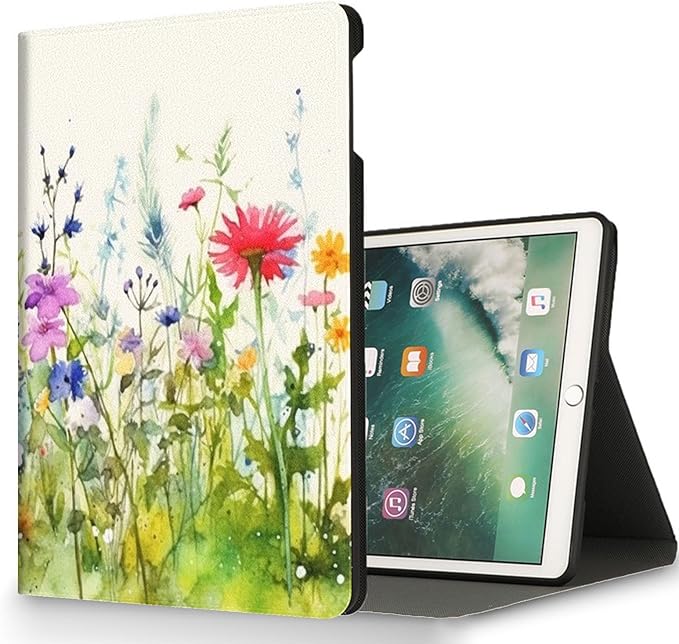 for Samsung Galaxy Tab A11 Plus 2025/ Tab A9 Plus 2023 11 inch Tablet CaseAuto Wake/SleepAdjustable Stand Protective Cover - Plant Flower