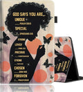Case for All-New Amazon Kindle Fire HD 8 &amp 8 Plus Tablet (12th Generation/10th Generation 2022/2020 Release) 8 Durable Shockproof Protective CoverAfrican American Black Woman Butterfly