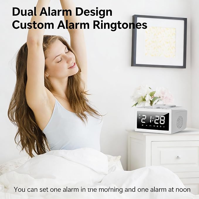 Multifunctional Alarm Clock S31 White