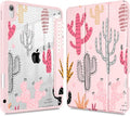 Tuiklol Case for iPad 11 inch (A16 Chip) 2025 Generation 11th / iPad 10.9 inch 2022 10th Gen Buit in Pencil Holder with Shockproof Cover Clear Transparent Back Shell Auto Wake/Sleep Cactus