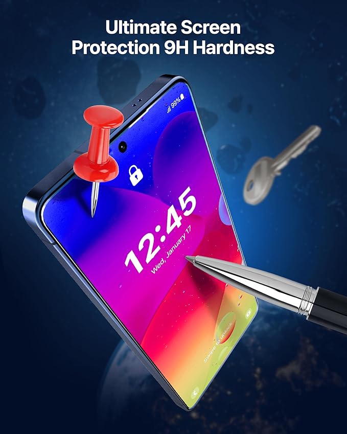 DOME GLASS Whitestone Compatible with Galaxy S26 Full Coverage UV Tempered Glass Screen Protector with LOCA Adhesive [2 Pack]
