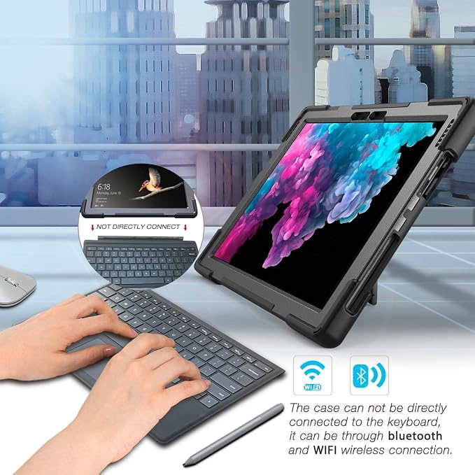 Surface Pro7+/7/6/5/4 Case-Black