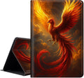 Case for iPad Pro 13 Inch Case M4 (2024 Model 7th Generation)PU Leather Folio Cover with Auto Sleep WakeMulti-Angle ViewinPhoenix Flame Bird