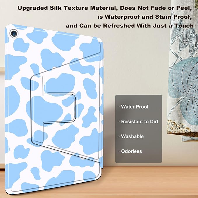 Blue Cow Print