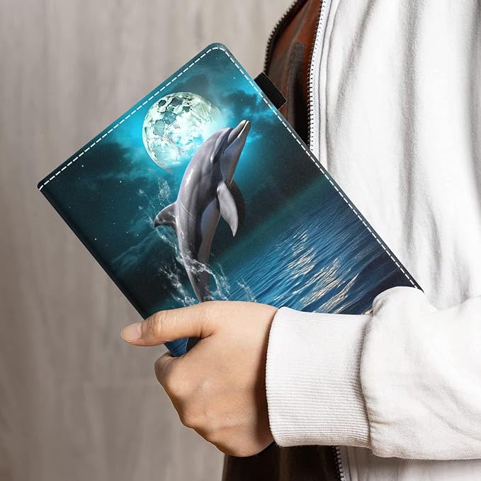 Dolphin Under the Moon