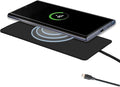 IJS Ultra Slim Wireless Charger Up to 15W Max Fast Charging Pad Compatible for Apple Samsung Devices Smart Phone Charger - Adapter Not Included