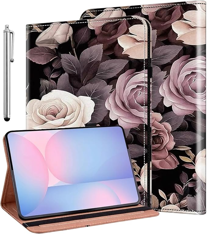 ALILANG Case for Samsung Galaxy Tab S10 FE+/ S10 FE Plus 13.1 Inch 2025 Folio Book Style Shockproof Folding Stand Cover for Samsung S10 FE Plus (SM-X620/SM-X626/SM-X626B) -Rose
