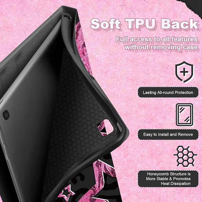 Leopard Black-Pink Stars