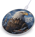 Eagle Wireless Charger Fast Wireless Charging Pad with USB Cable 10W Anti-Slip Magnetic Wireless Charger Portable Slim Charger Puck Travel Charging Station