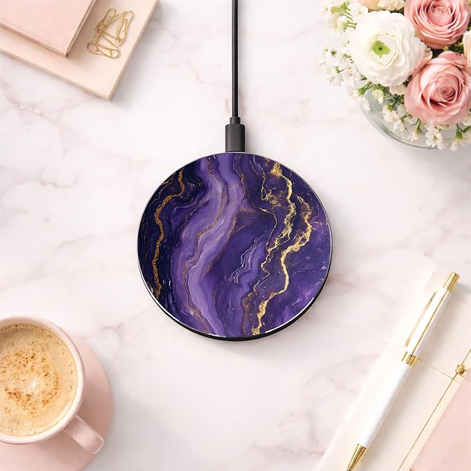 Purple with Gold Veins