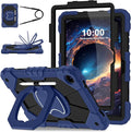 WESOROL Case for Galaxy Tab A11 Plus/A9 Plus 11 InchShockproof Cover for Samsung Tablet A11+/A9+ Case with Screen Protector 360 Rotating Stand Pencil Holder Shoulder StrapNavy Black