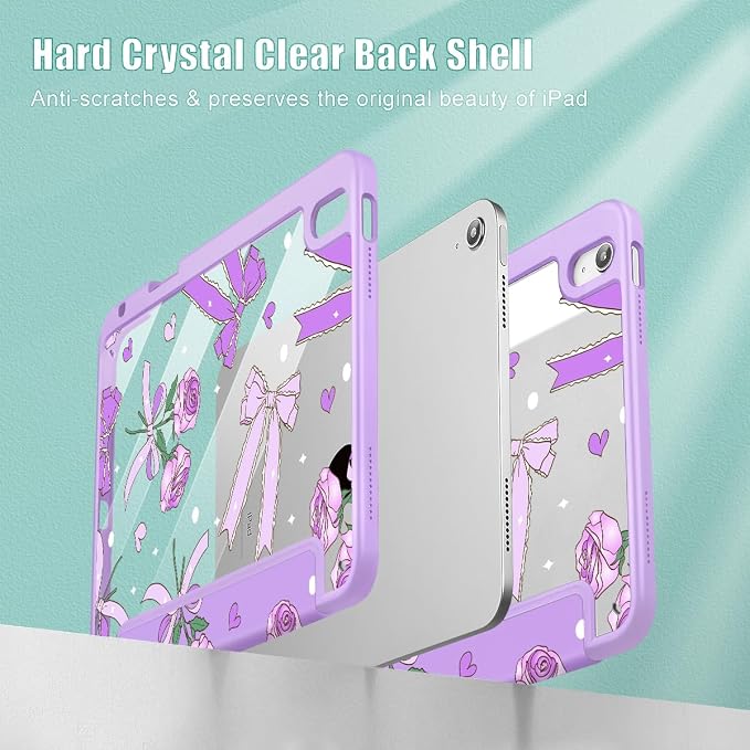 Bow & Rose Purple