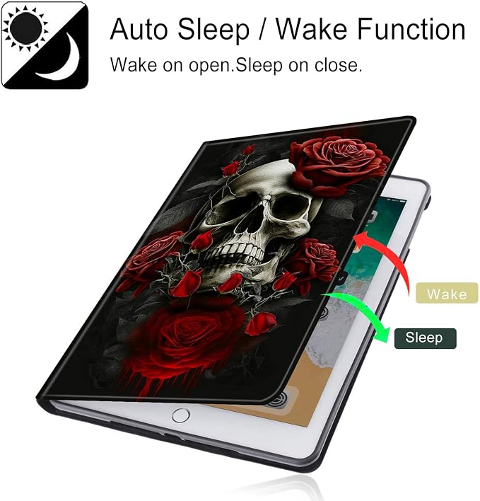 Red Rose Skull