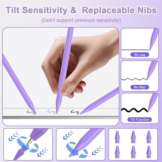 Purple+6pcs Replacement Nibs