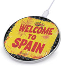 Welcome to Spain Spanish Stamp Phone Charger Magnetic Charging Pad Anti-Slip with USB Cable