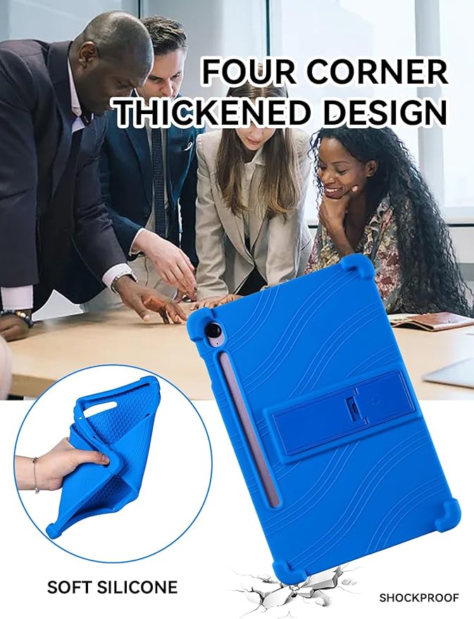 Case for Samsung Galaxy Tab S10 FE Plus/S10 FE+5G 13.1-Inch - Protective Cover with S Pen Holder &amp Multi-Angle Viewing Stand (Blue)