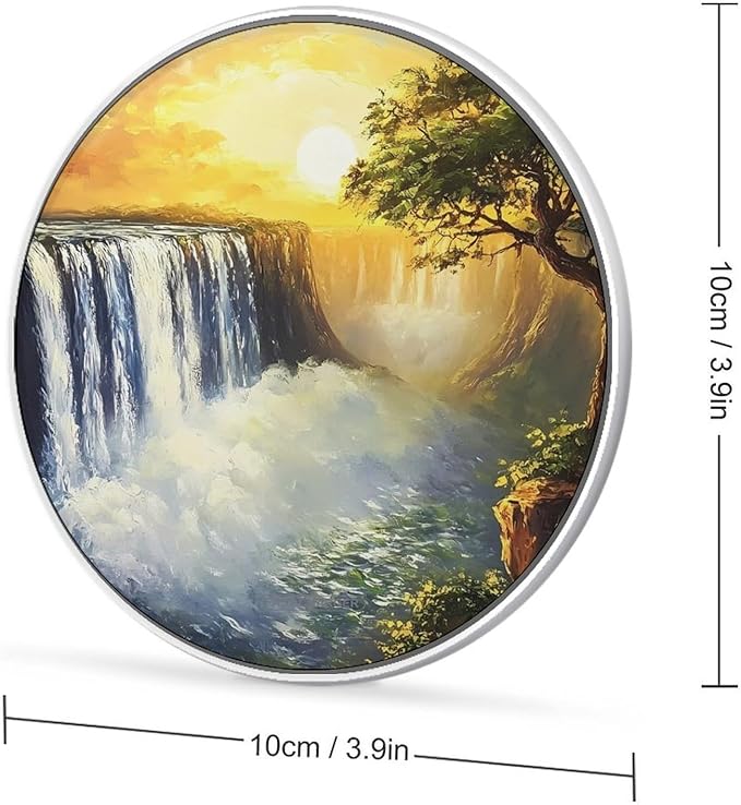 Sunrise at Victoria Falls Phone Charger Magnetic Charging Pad Anti-Slip with USB Cable