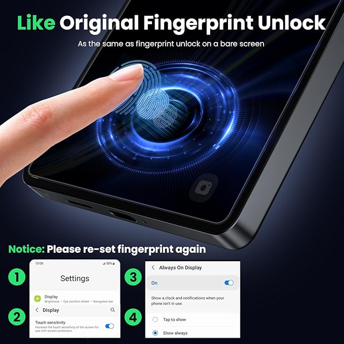 WSKEN for Samsung Galaxy S25 Ultra Privacy Screen Protector - 25 Degree Anti Spy [Fingerprint Unlock Support] Case Friendly Shatterproof Auto Dust Removal Tempered Glass for Galaxy S25 Ultra2 PCS