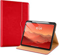 VIKESI Case for iPad Pro 13-inch M5 or M4 Released in 2025 or 2024 Leather Stand Cover with Apple Pencil Holder Auto Wake/Sleep Multiple Viewing Angles Built in Hand Strap &amp PocketBright Red