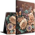 Case for Kindle Paperwhite 12th Generation &amp Kindle Colorsoft Signature Edition 2024 7 inch Lightweight Smart Case Adjustable Stand Protective Cover with Auto Wake/Sleep - Butterfly Floral Flower