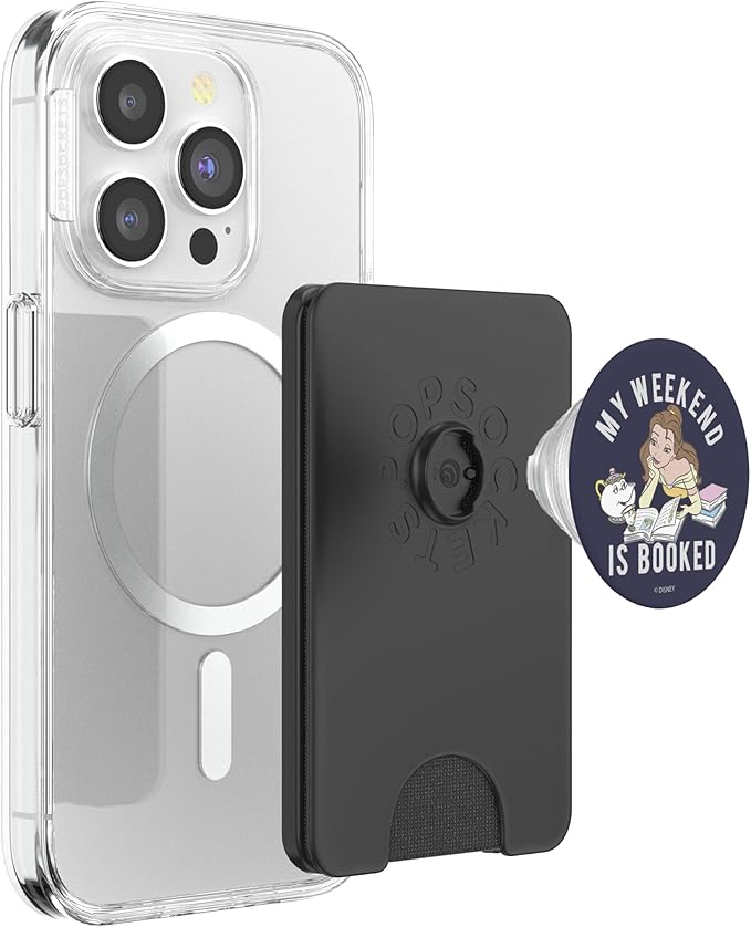 Disney Beauty and The Beast Belle My Weekend is Booked PopSockets PopWallet for MagSafe