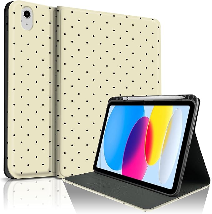 Black Polka Dots Beige