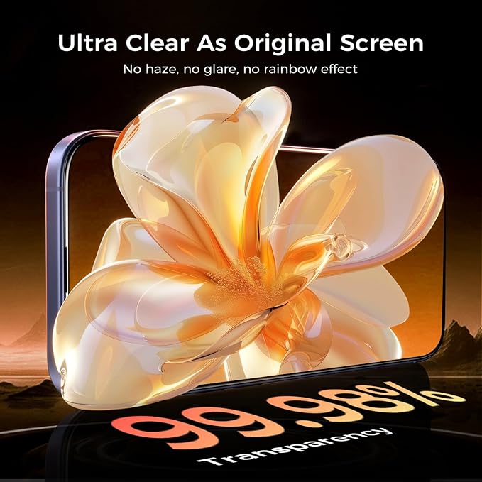 NeverBreak 9H+ Hardness for iPhone 16 Plus Screen Protector 12FT Military Grade Protection (Scratch Shatter Drop Resistance) 16Plus Tempered Glass Full Edge Coverage 6.7 2 Pack Replacement Parts