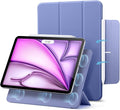 ESR for iPad Air 13 Inch Case M4/M3/M2 (2026/2025/2024) iPad Pro 12.9 Case Powerful Magnetic Attachment Slim Trifold Stand Case Supports Pencil Pro &amp Pencil (USB-C) Rebound Series Lavender