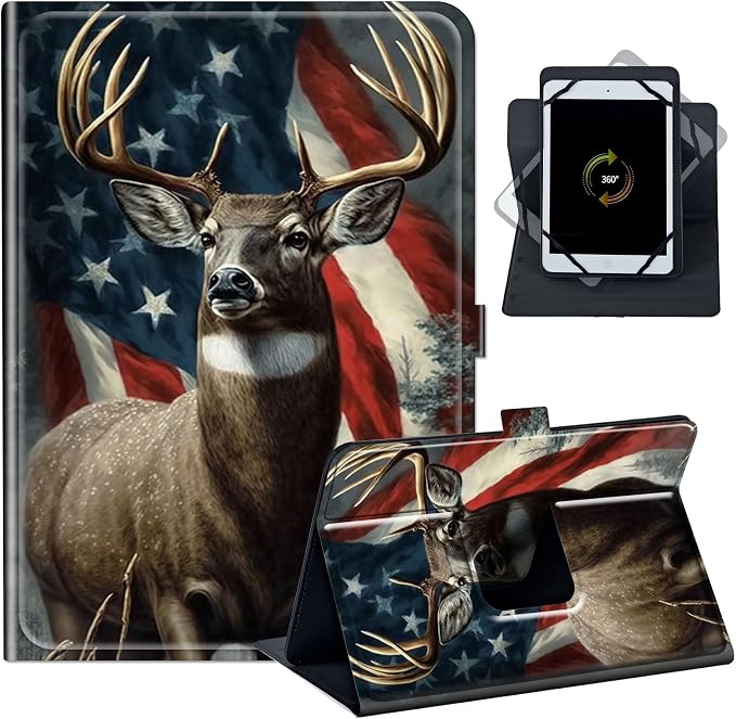 Deer American Flag
