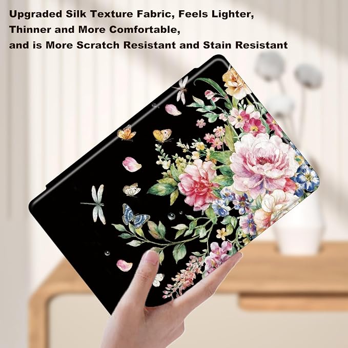 Black Floral Butterfly