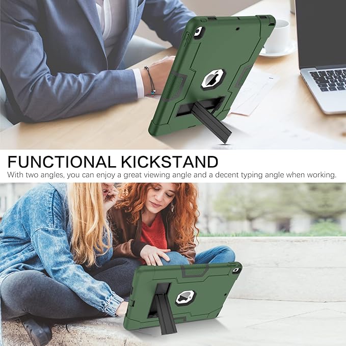 BENTOBEN for iPad Air 3rd Generation Case iPad Pro 10.5 2017 Case 3 Layers Heavy Duty Rugged Shockproof Kickstand Protective Tablet Cover for iPad Air 3 10.5 2019 /iPad Pro 10.5 2017 Dark/Green