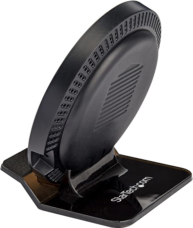 StarTech.com 15W Qi Wireless Charging Stand - Qi Certified Wireless Charger Stand or Pad - Adjustable - Universal Wireless Charging Pad for Smartphone - iPhone/Samsung Galaxy/Google Pixel (QWCHSTAND)
