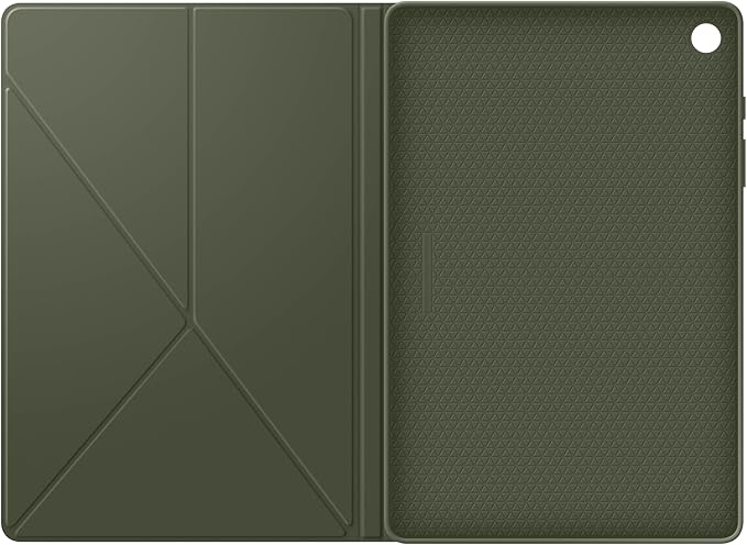 SAMSUNG Galaxy Tab A9+ Book Cover Tablet Protector Case Foldable Stand with Landscape and Portrait Modes Protective Against Bumps and Scratches Auto Screen On/Off US Version Black - Khaki | Fold