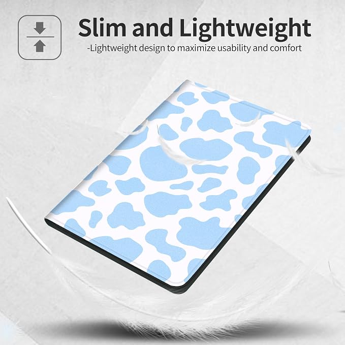 Blue Cow Print