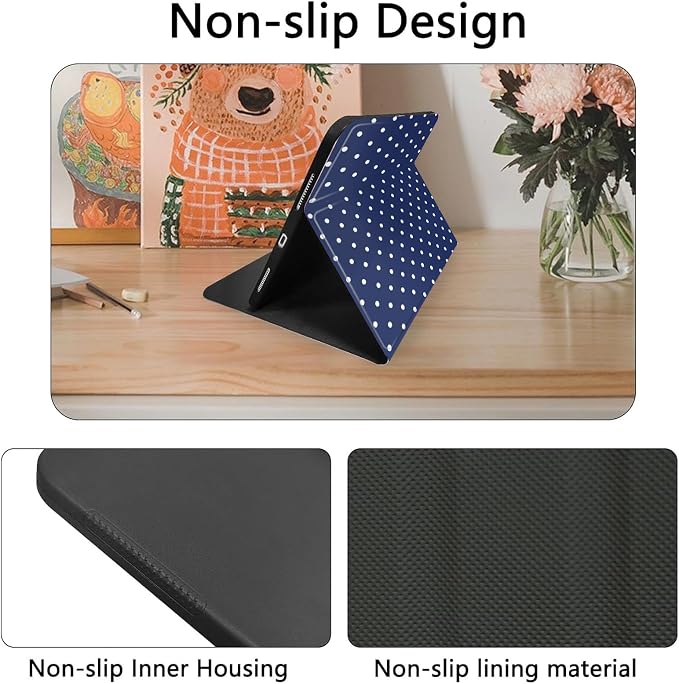 White Dots Dark Blue